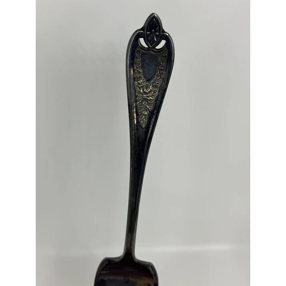 VTG 1847 Rogers Bros Silver Plated Dinner‎ Fork | Ornate Handle 8.5